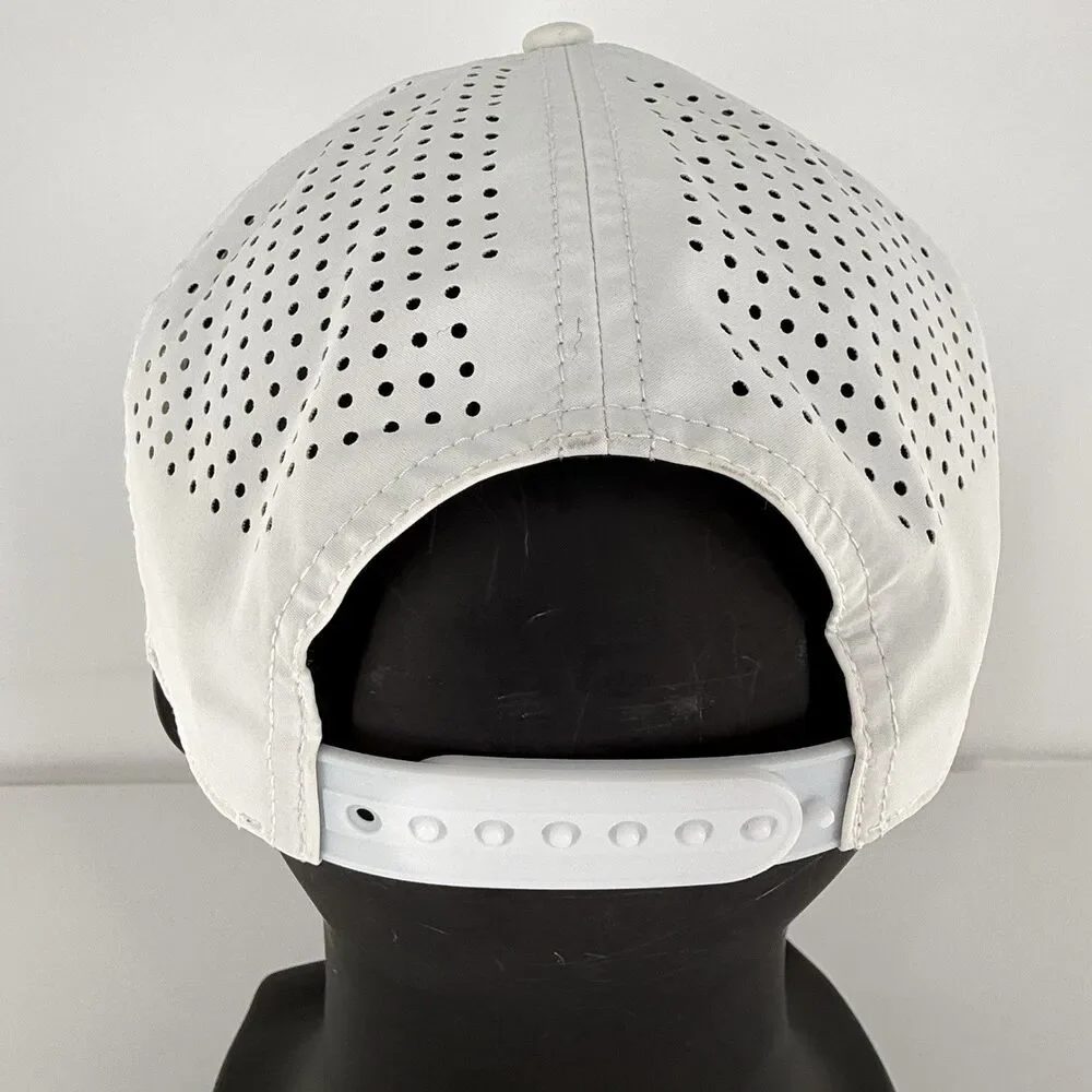 Branded Bills Nash White Golf Hat Snapback Rope Performance Cap - Picture 6 of 15